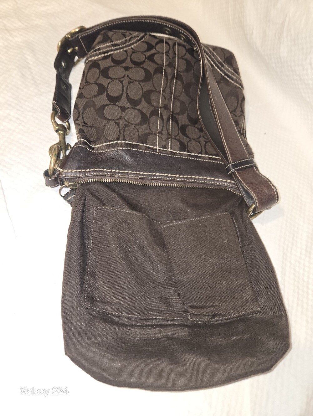 VINTAGE COACH Brown  BAG - Picture 12 of 17